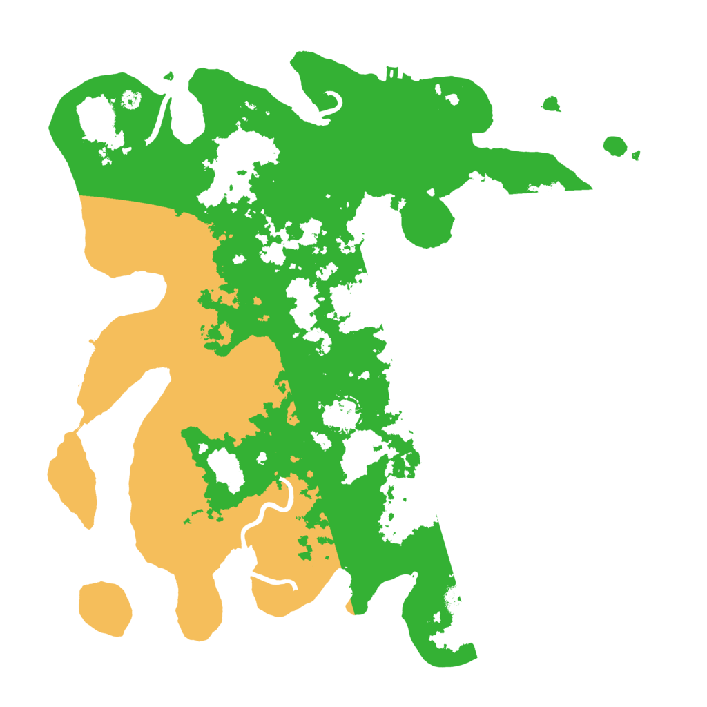 Biome Rust Map: Procedural Map, Size: 3700, Seed: 92725705