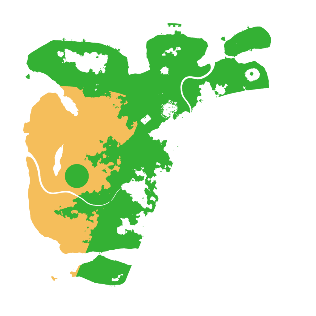 Biome Rust Map: Procedural Map, Size: 3500, Seed: 59091729