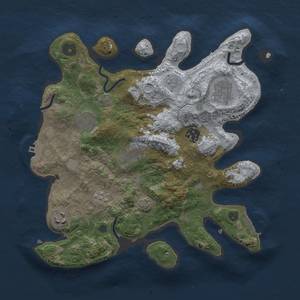Thumbnail Rust Map: Procedural Map, Size: 3200, Seed: 5000, 13 Monuments