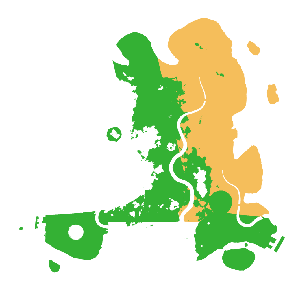 Biome Rust Map: Procedural Map, Size: 3500, Seed: 119353269