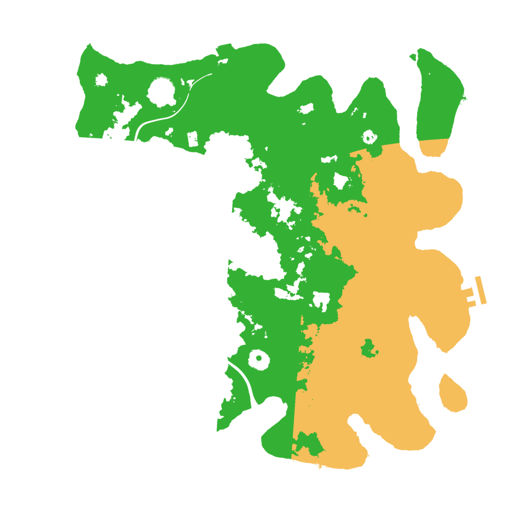 Biome Rust Map: Procedural Map, Size: 3650, Seed: 83766872