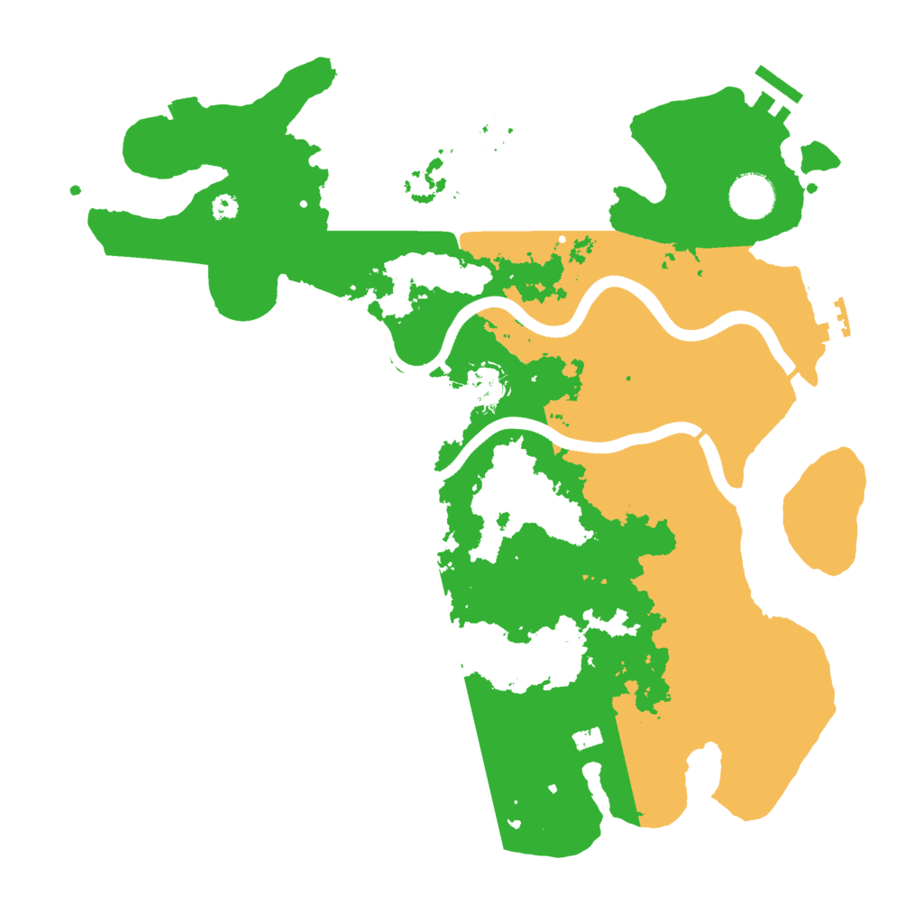 Biome Rust Map: Procedural Map, Size: 3550, Seed: 19761621