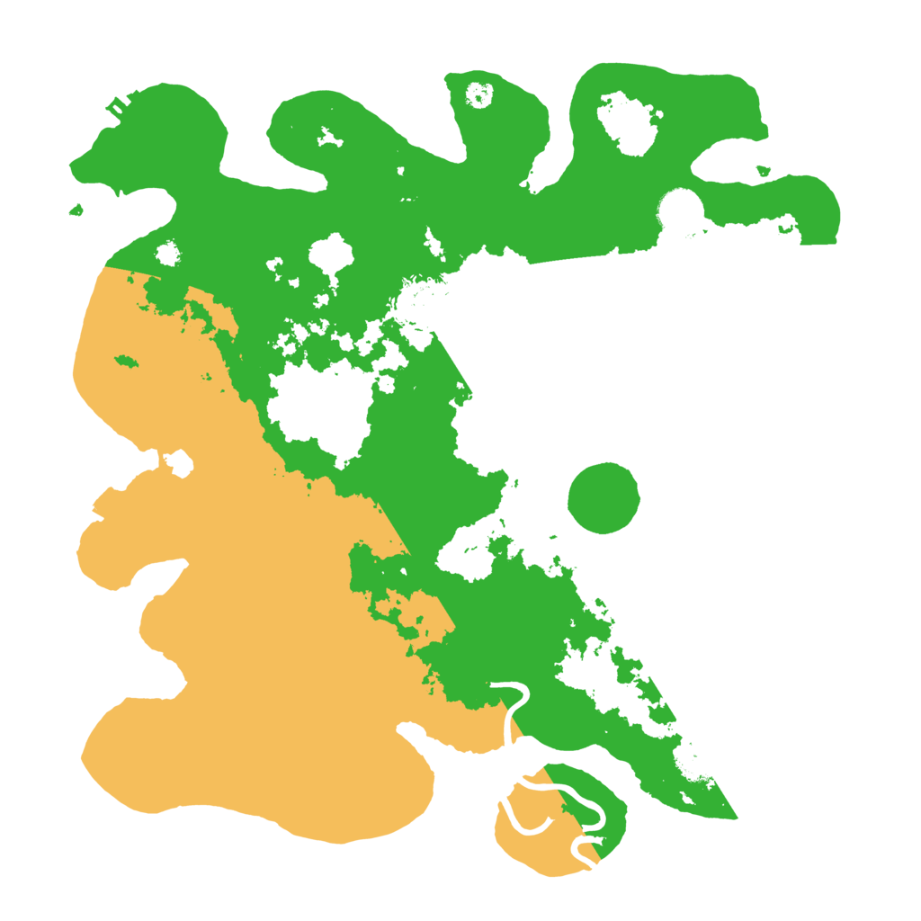 Biome Rust Map: Procedural Map, Size: 3500, Seed: 736263