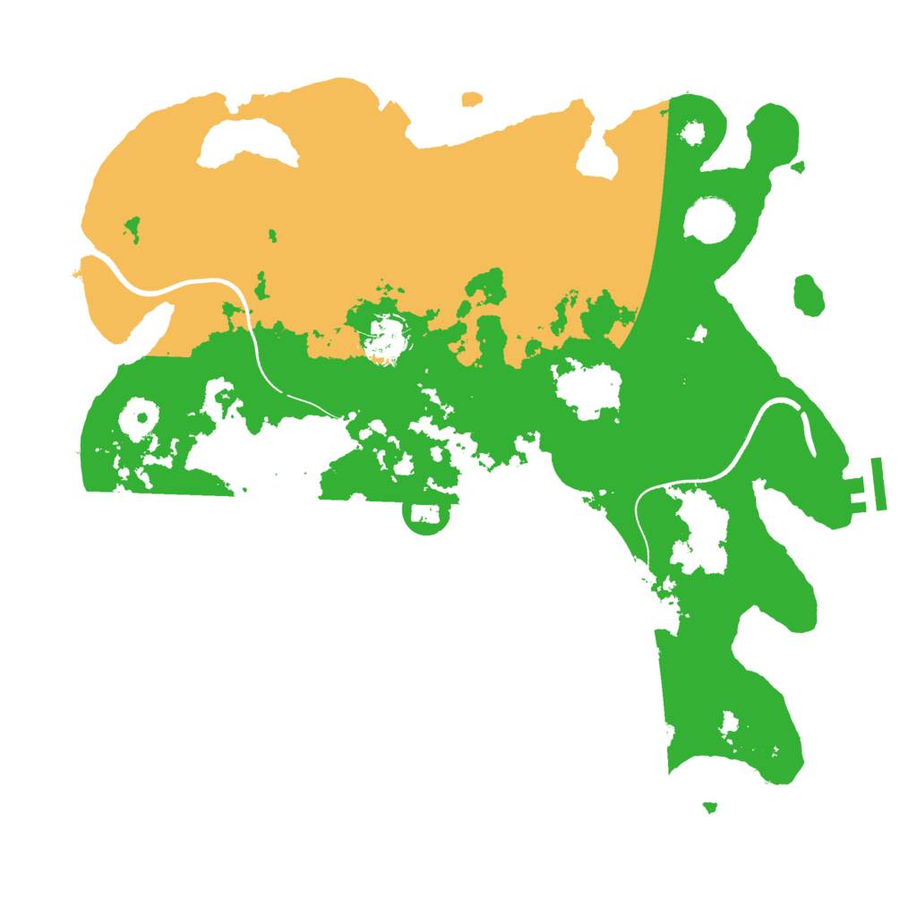 Biome Rust Map: Procedural Map, Size: 3500, Seed: 1551879385