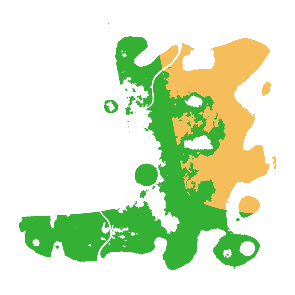 Biome Rust Map: Procedural Map, Size: 3500, Seed: 1809648326