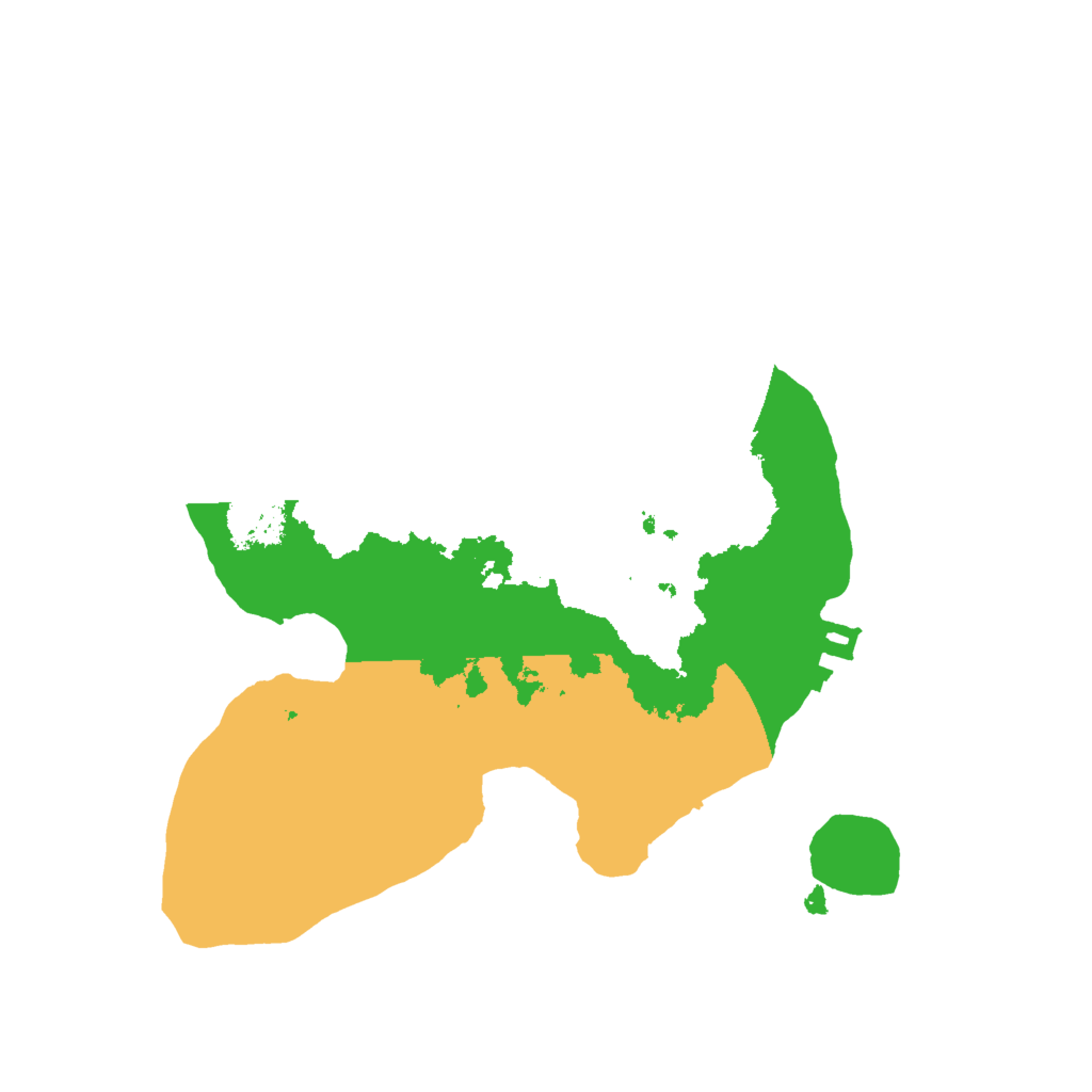 Biome Rust Map: Procedural Map, Size: 2000, Seed: 62654198