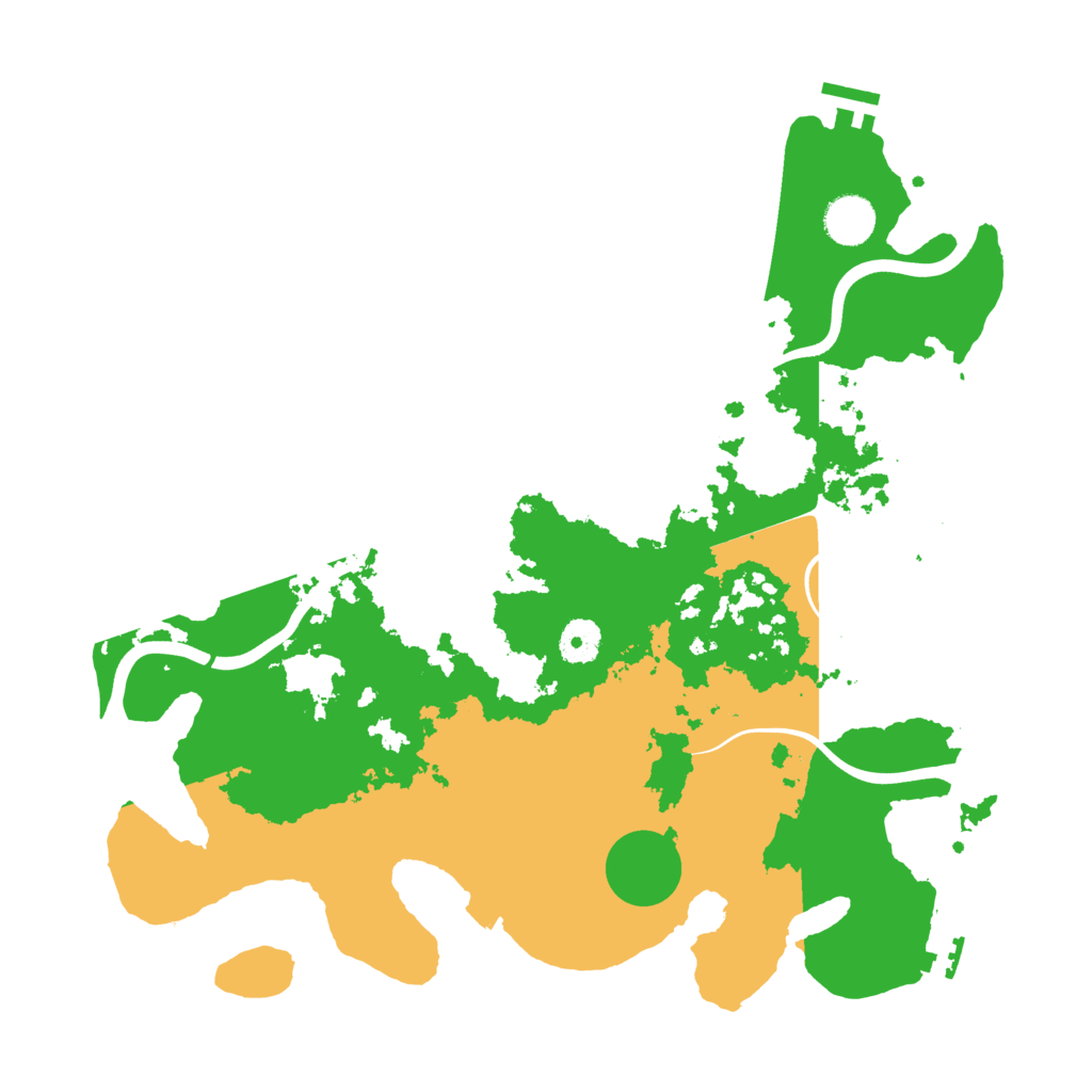 Biome Rust Map: Procedural Map, Size: 3800, Seed: 27236718