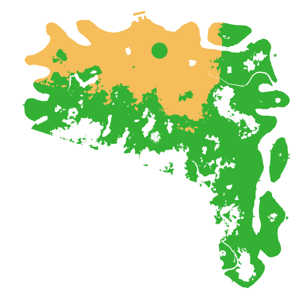Biome Rust Map: Procedural Map, Size: 5000, Seed: 1029348657