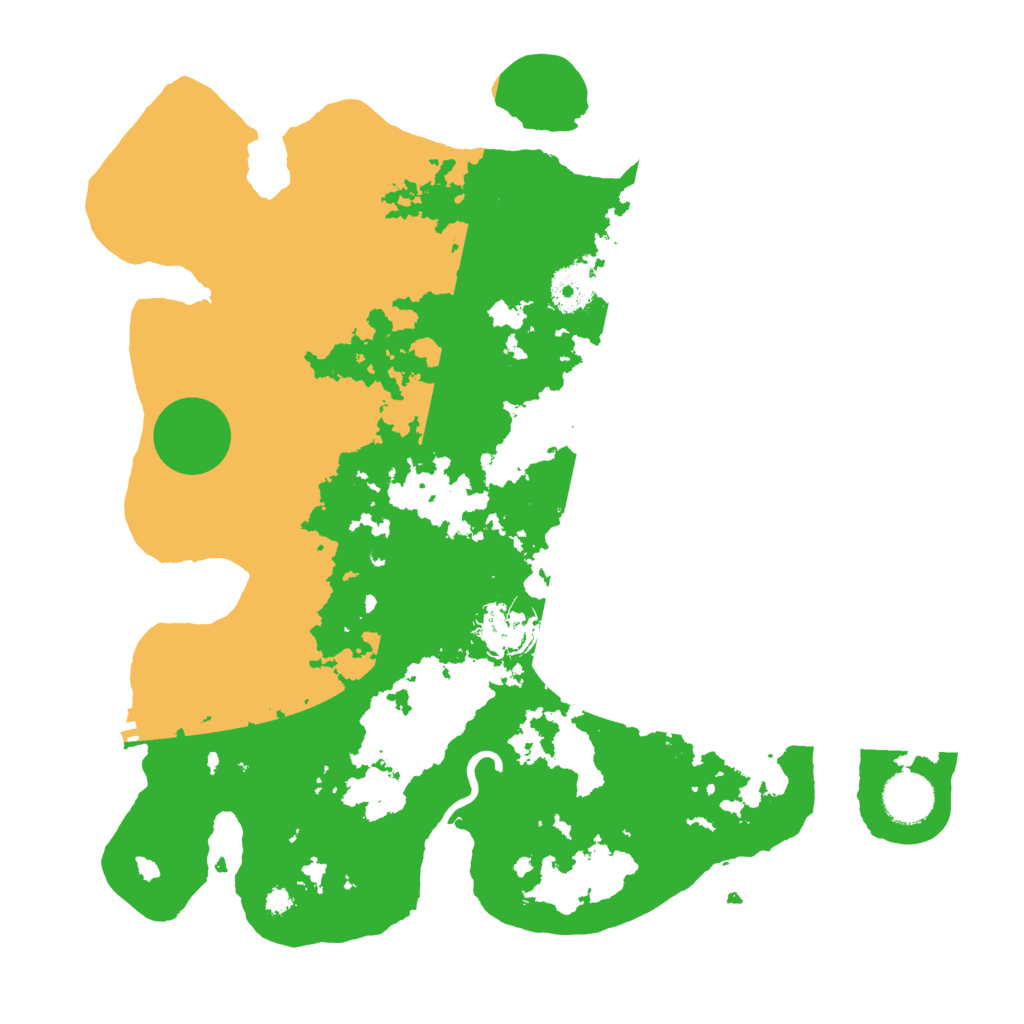 Biome Rust Map: Procedural Map, Size: 3500, Seed: 29545251