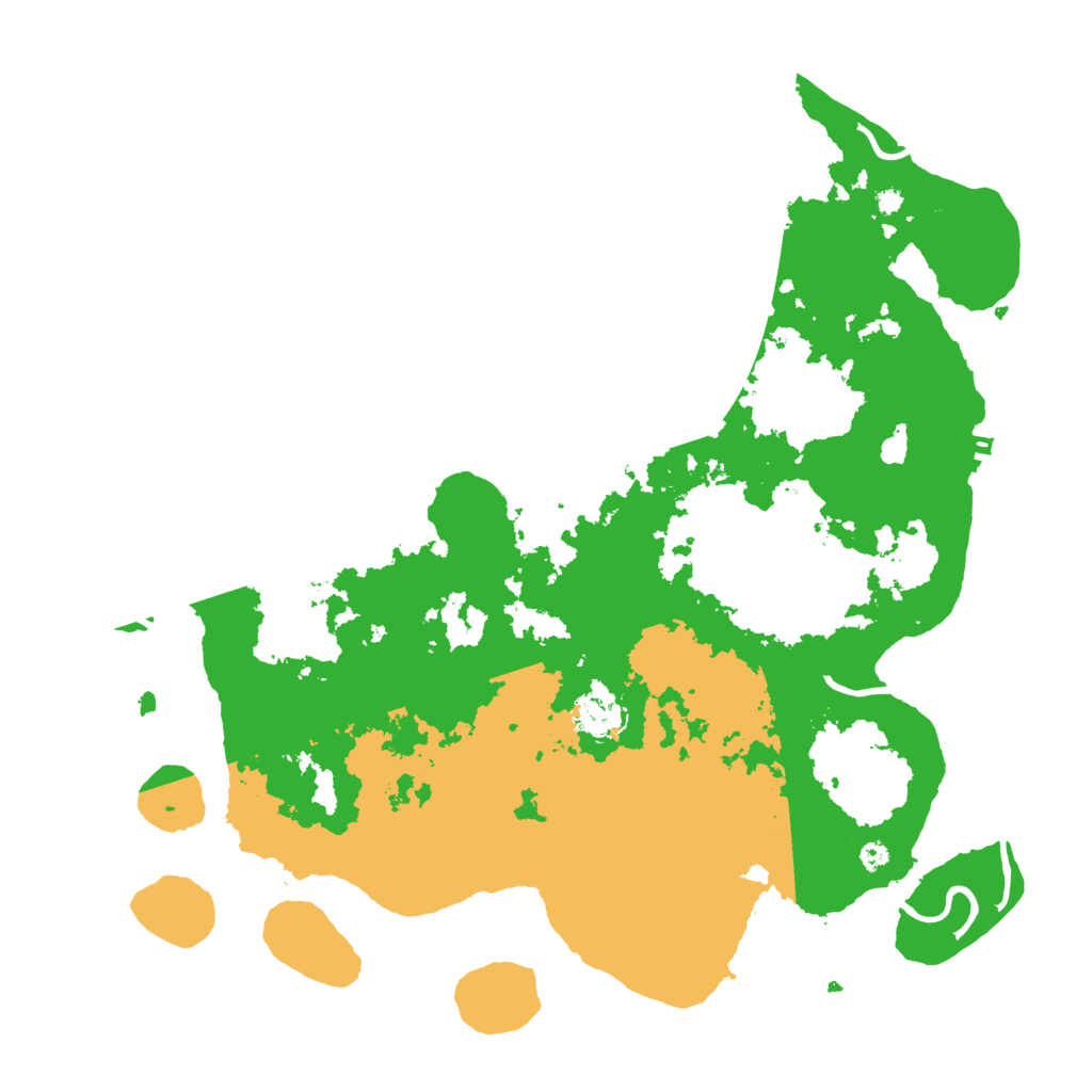 Biome Rust Map: Procedural Map, Size: 3900, Seed: 15378190