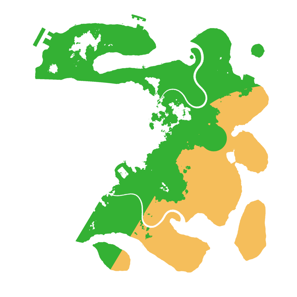 Biome Rust Map: Procedural Map, Size: 3000, Seed: 30493041