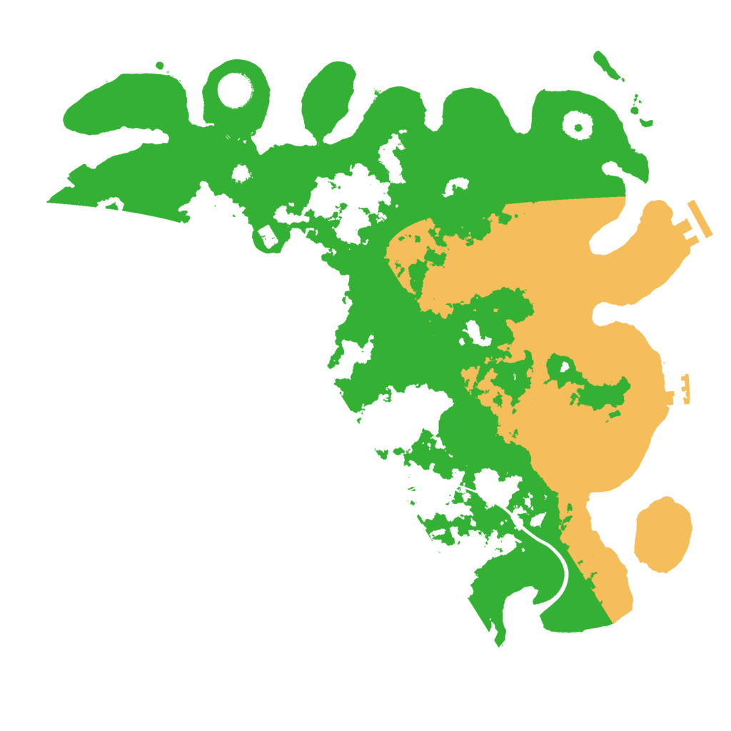 Biome Rust Map: Procedural Map, Size: 3700, Seed: 41220036