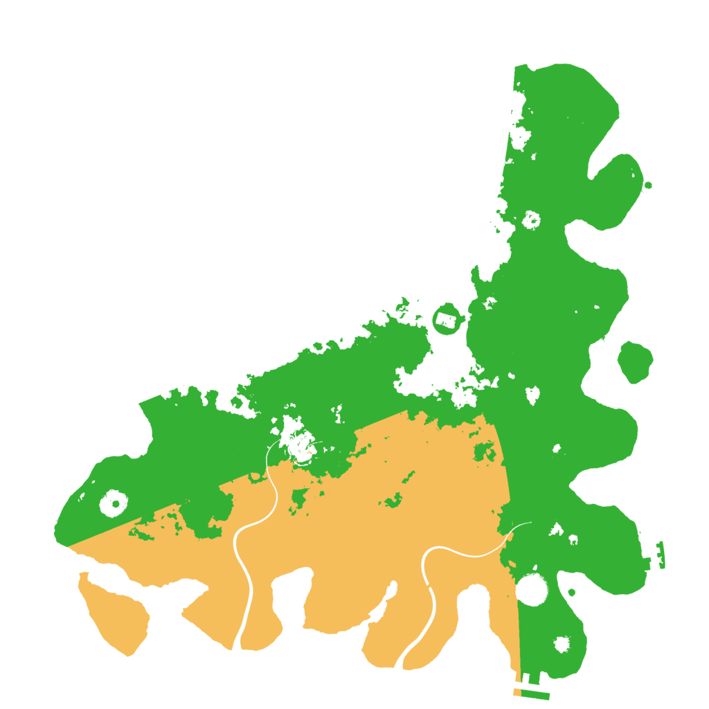 Biome Rust Map: Procedural Map, Size: 3950, Seed: 26175492