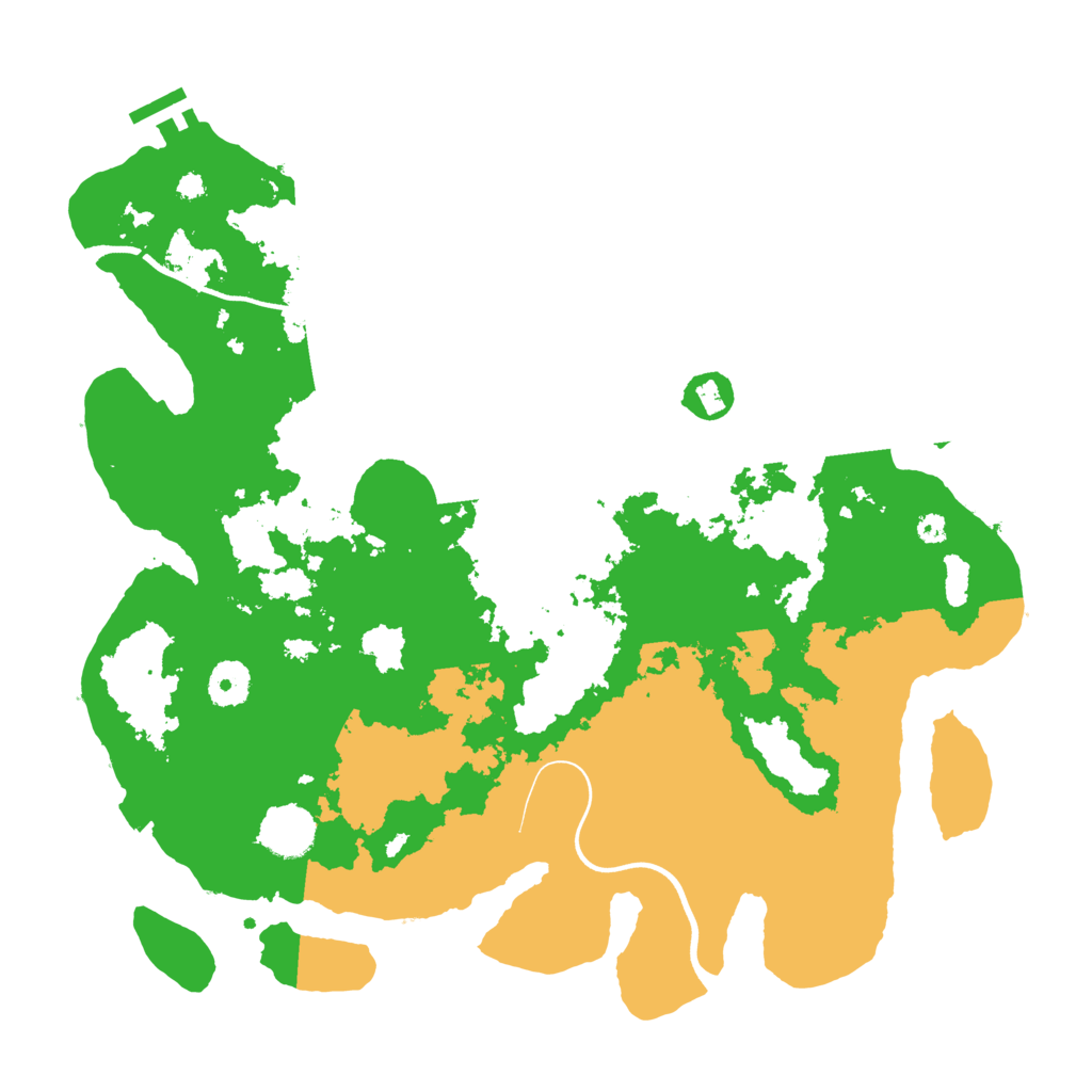 Biome Rust Map: Procedural Map, Size: 3700, Seed: 67672374