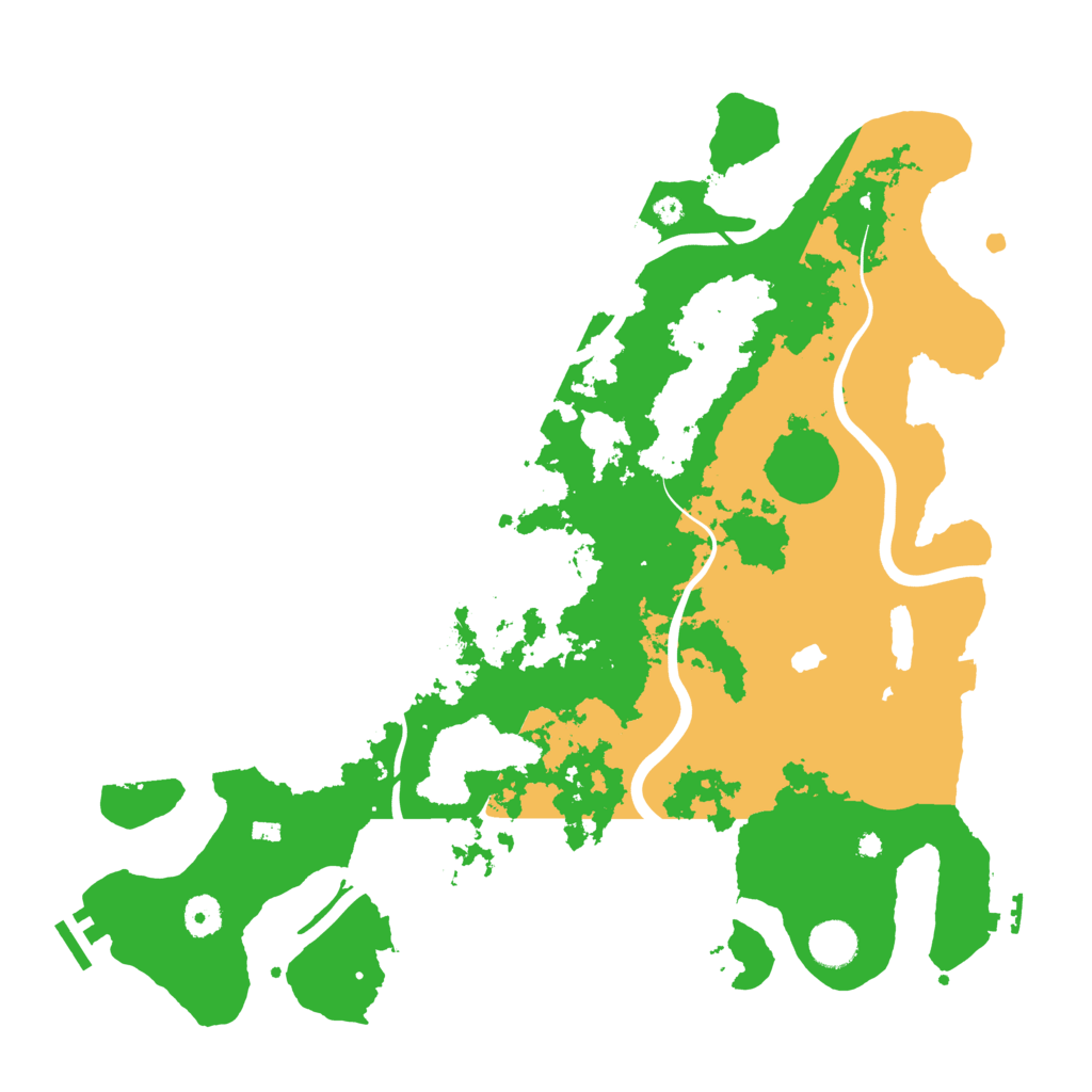Biome Rust Map: Procedural Map, Size: 4100, Seed: 24961410