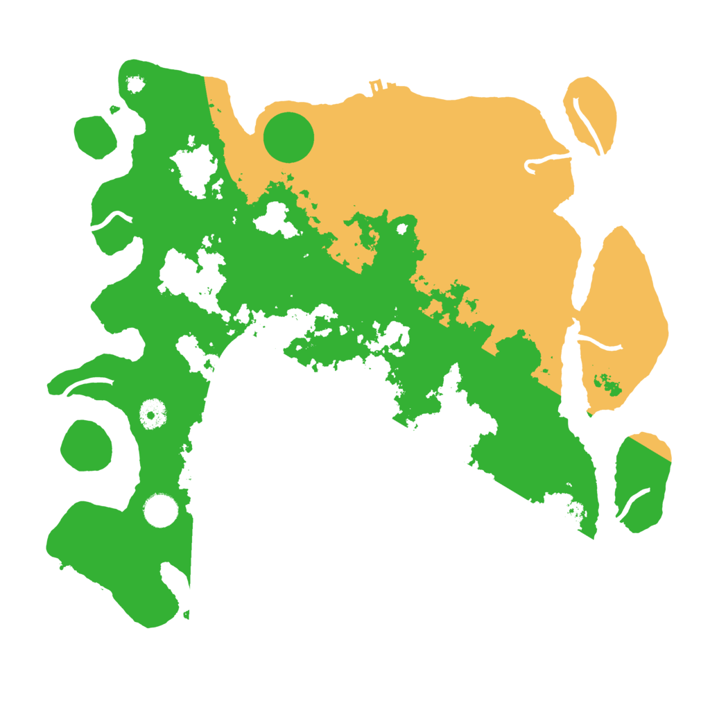 Biome Rust Map: Procedural Map, Size: 3700, Seed: 62319