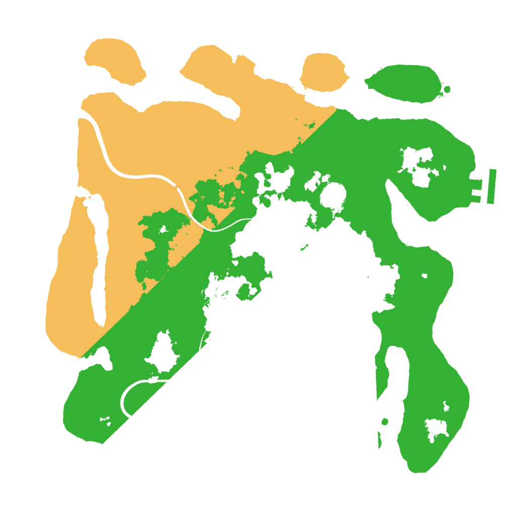 Biome Rust Map: Procedural Map, Size: 3000, Seed: 1651195287