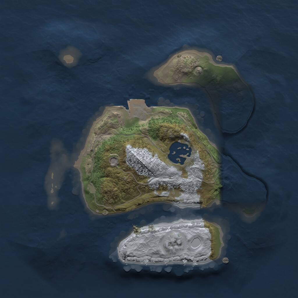 Rust Map: Procedural Map, Size: 2000, Seed: 190167749, 2 Monuments