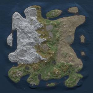 Thumbnail Rust Map: Procedural Map, Size: 3500, Seed: 46579, 18 Monuments