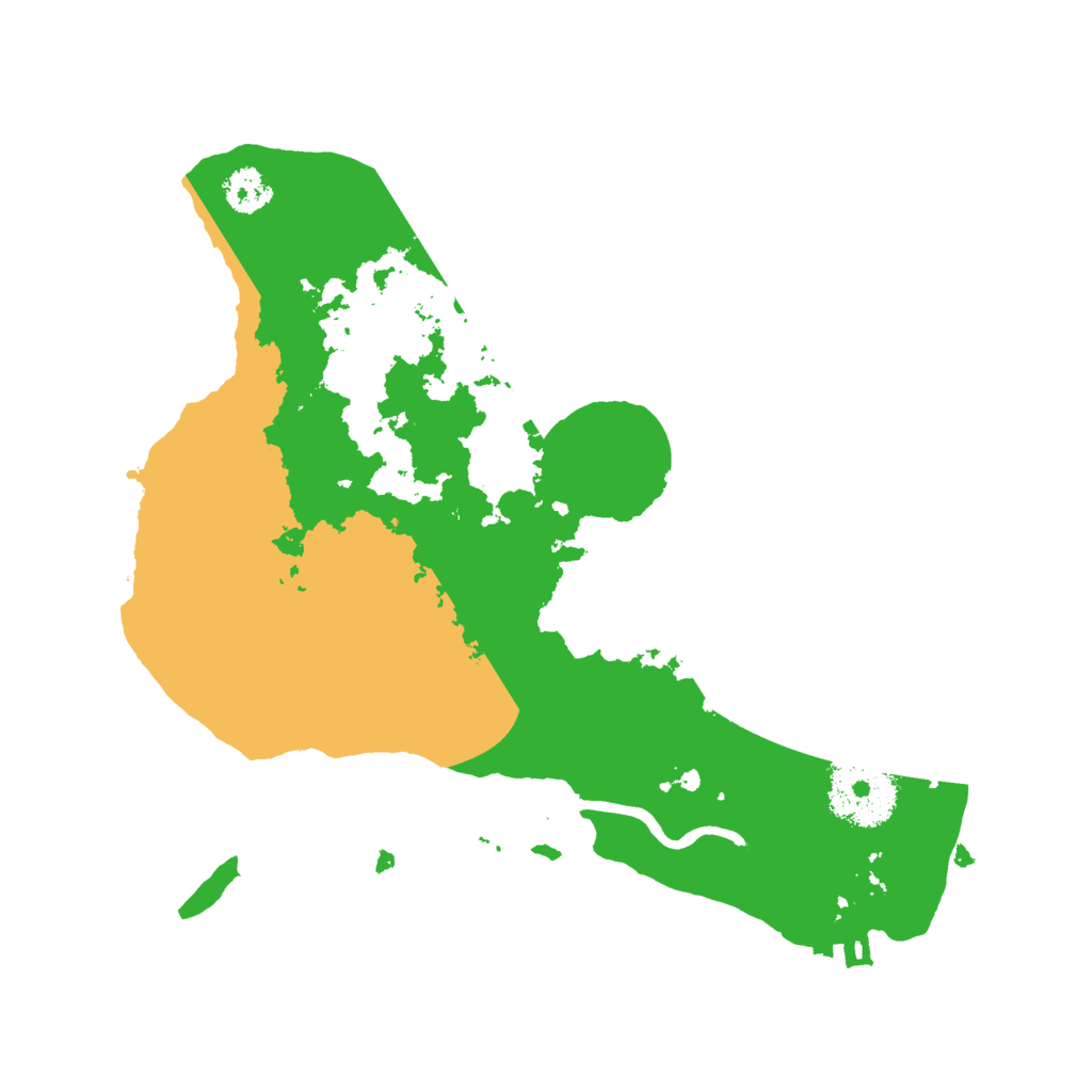 Biome Rust Map: Procedural Map, Size: 2500, Seed: 250534211