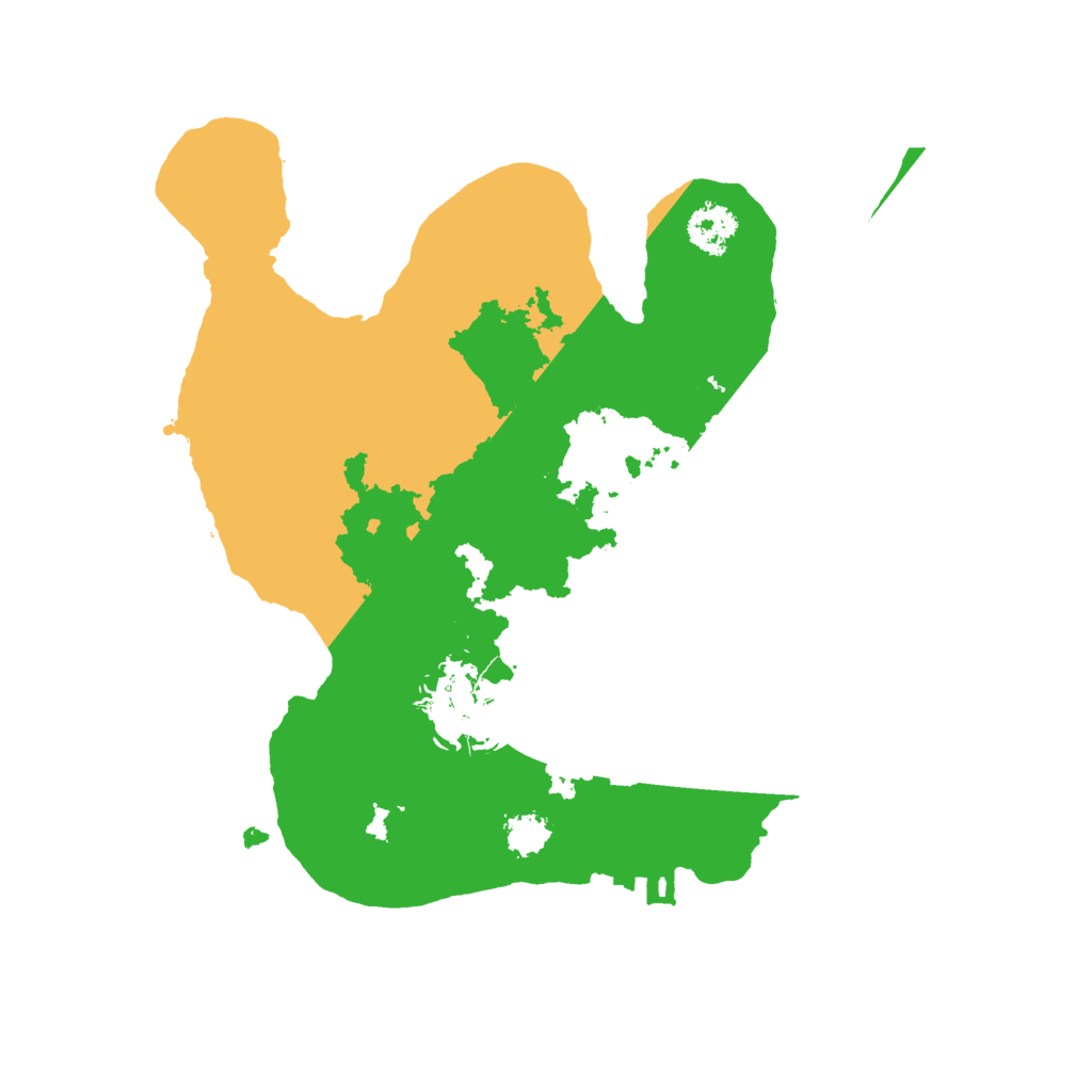 Biome Rust Map: Procedural Map, Size: 2300, Seed: 122521