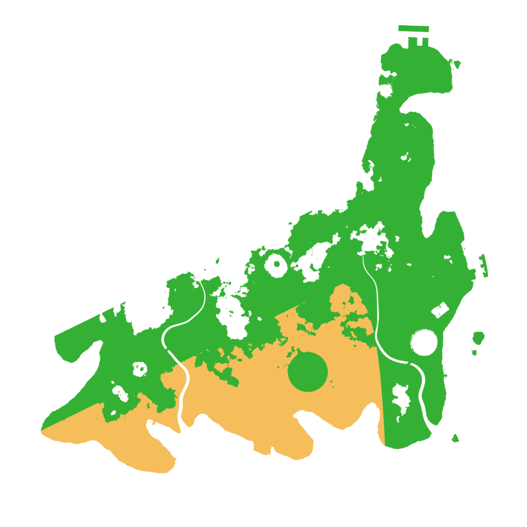 Biome Rust Map: Procedural Map, Size: 3500, Seed: 104907079