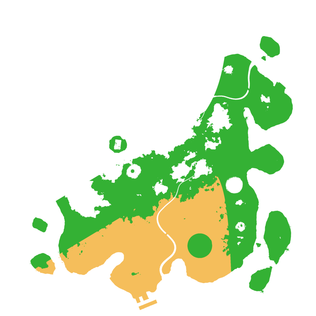 Biome Rust Map: Procedural Map, Size: 3400, Seed: 13776821