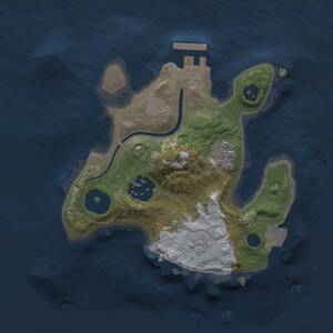 Thumbnail Rust Map: Procedural Map, Size: 2000, Seed: 2025, 5 Monuments