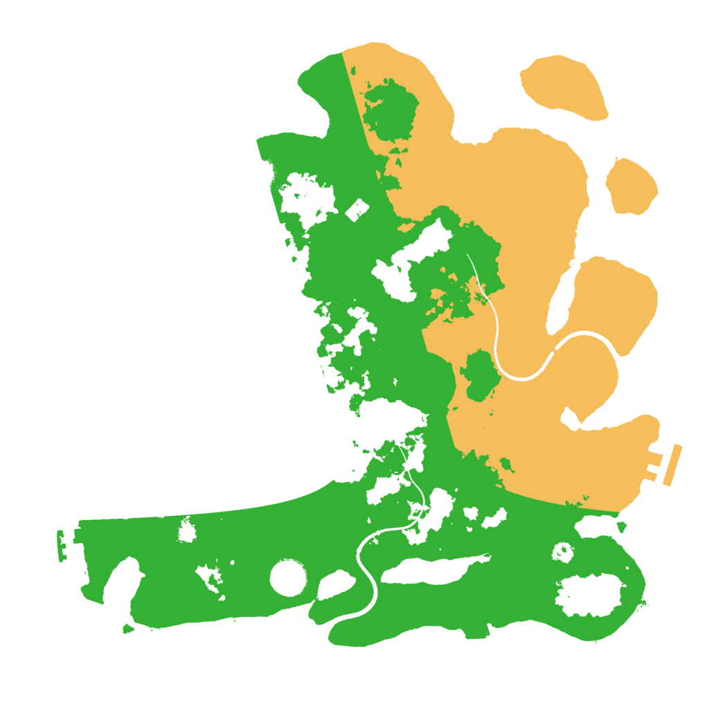 Biome Rust Map: Procedural Map, Size: 3400, Seed: 6480182