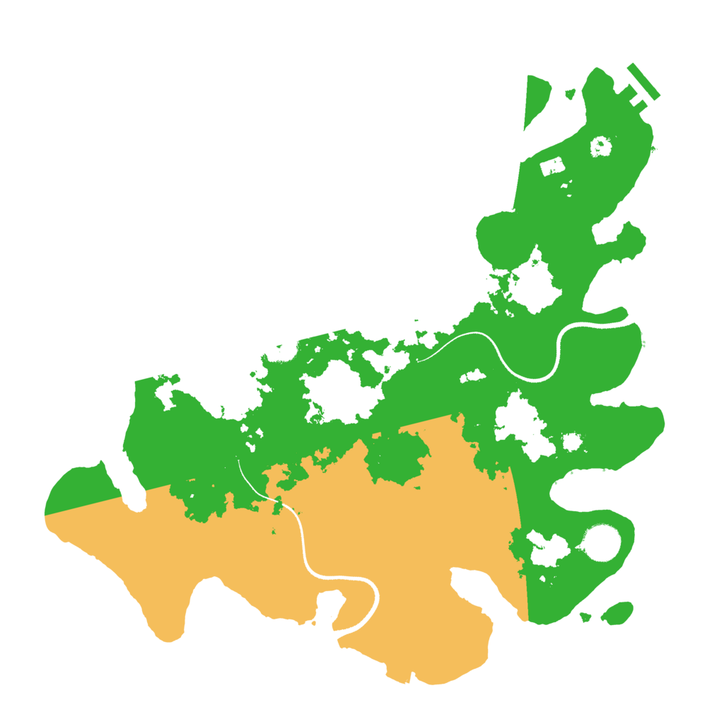 Biome Rust Map: Procedural Map, Size: 3400, Seed: 62983649