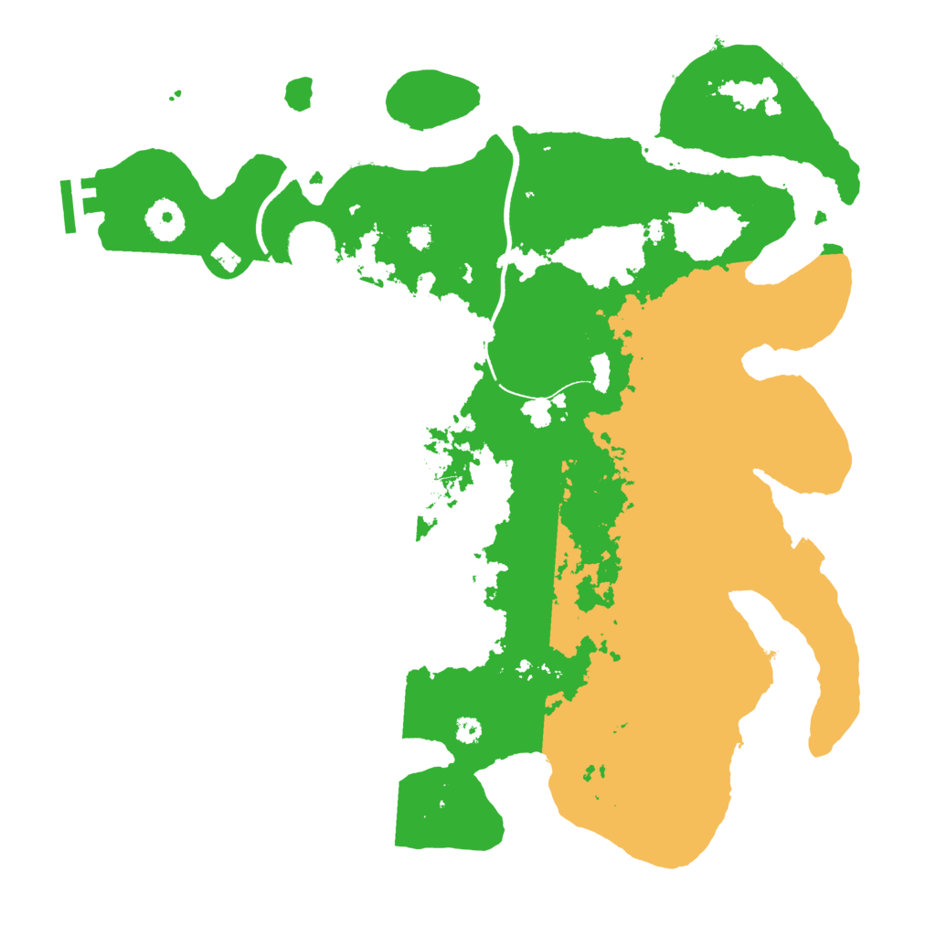 Biome Rust Map: Procedural Map, Size: 3550, Seed: 53153163
