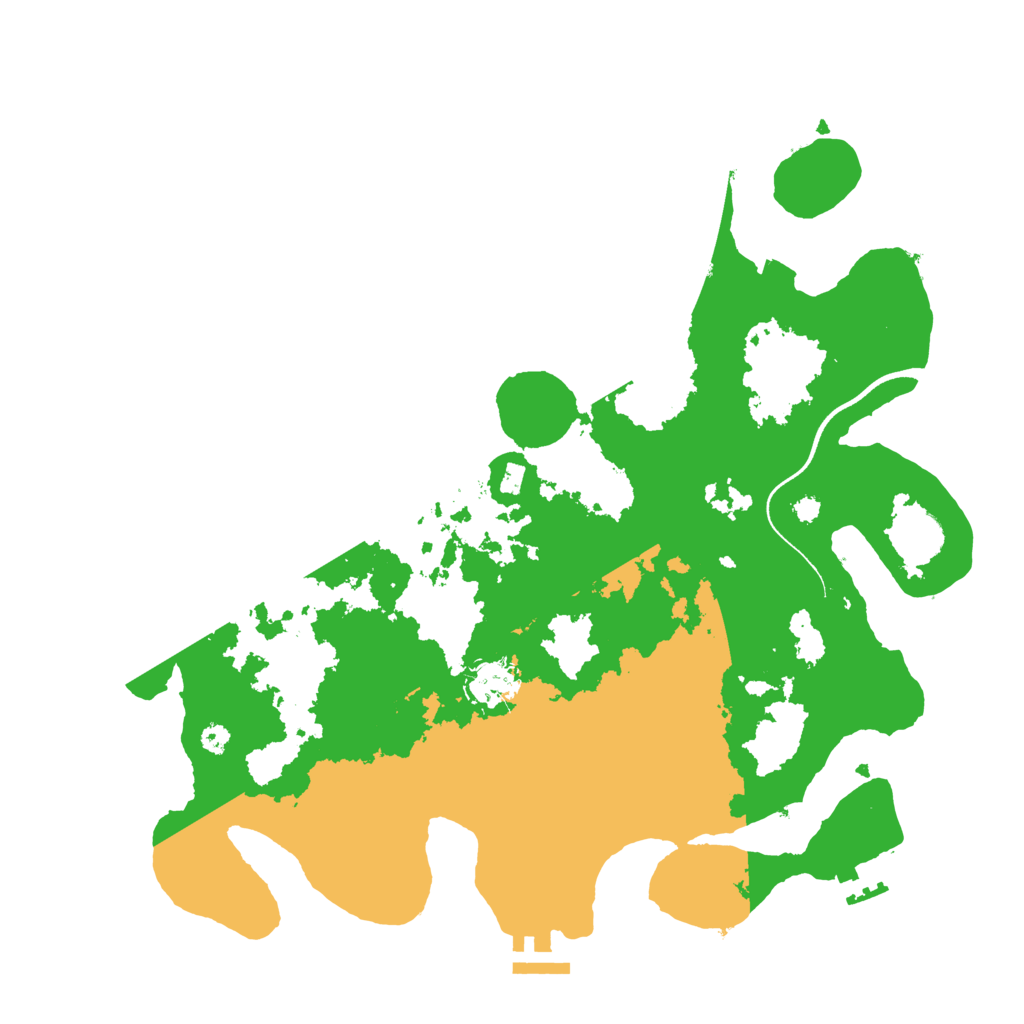 Biome Rust Map: Procedural Map, Size: 3600, Seed: 84876266