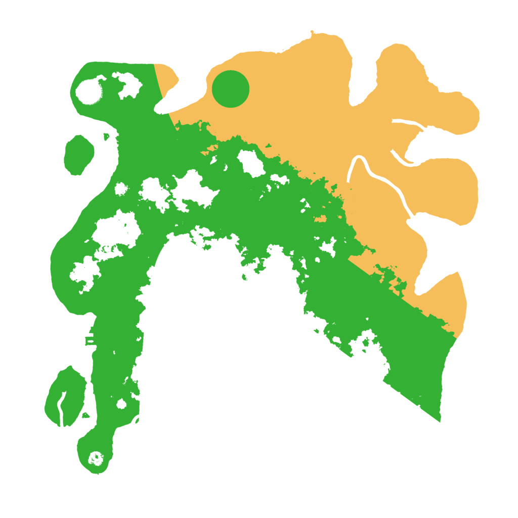 Biome Rust Map: Procedural Map, Size: 3650, Seed: 36719542