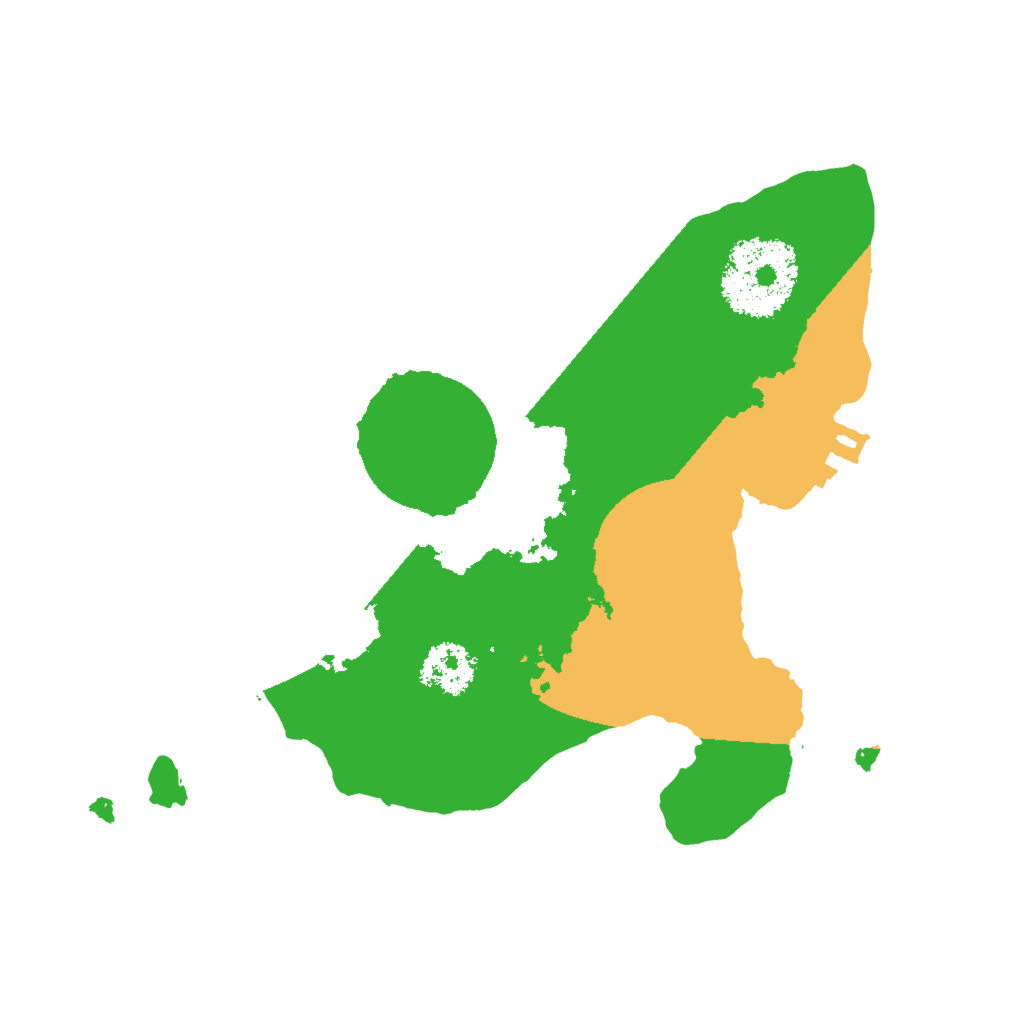 Biome Rust Map: Procedural Map, Size: 2000, Seed: 25476