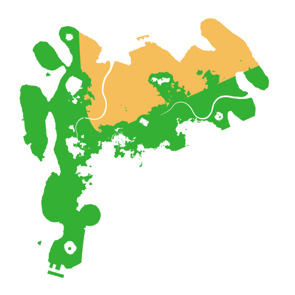 Biome Rust Map: Procedural Map, Size: 3600, Seed: 85458016