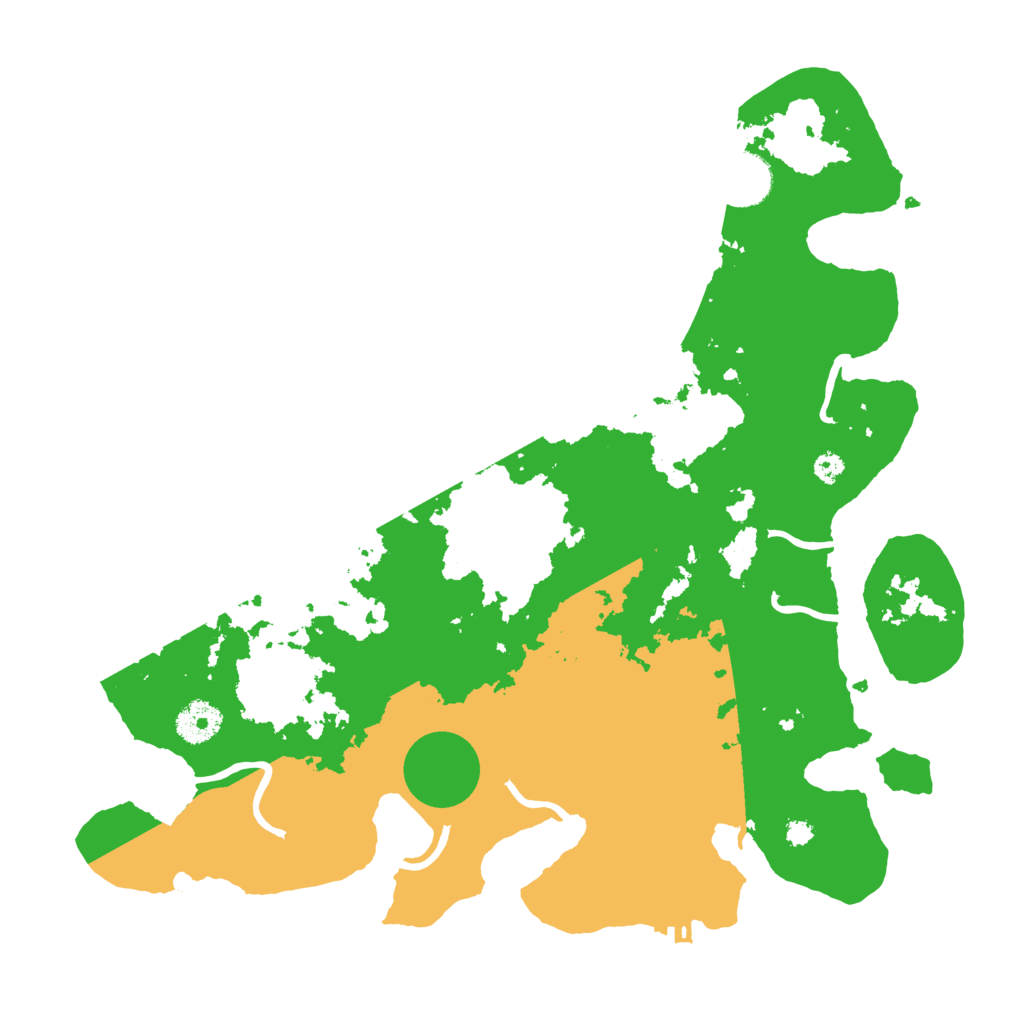 Biome Rust Map: Procedural Map, Size: 3550, Seed: 93306538