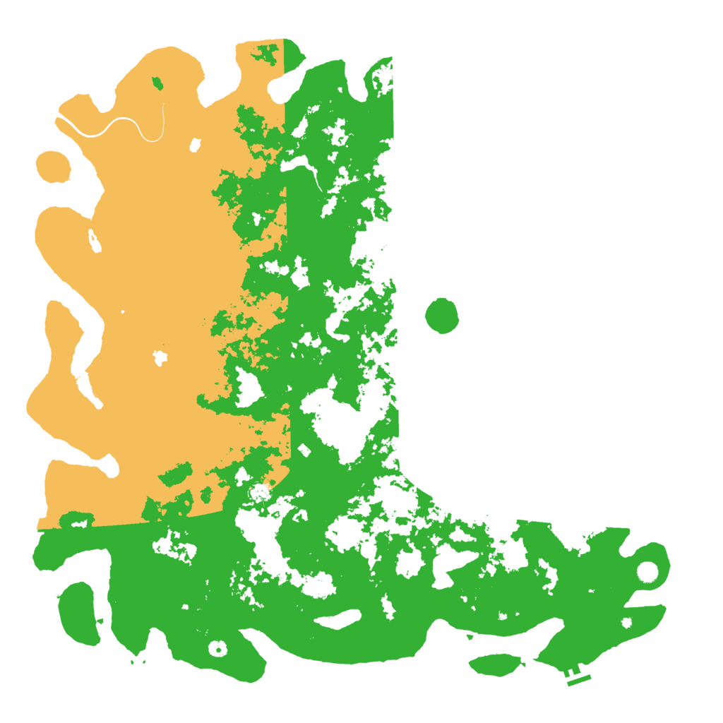 Biome Rust Map: Procedural Map, Size: 6000, Seed: 35625054