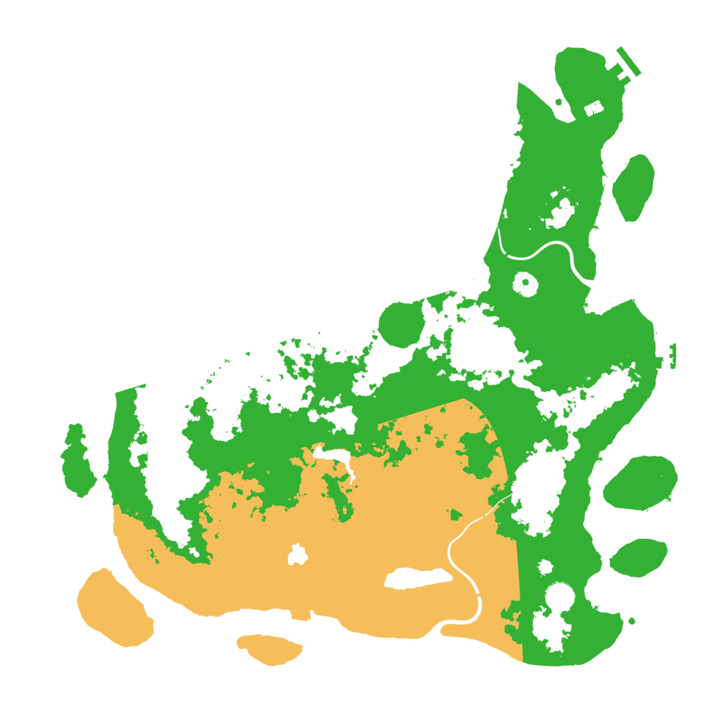 Biome Rust Map: Procedural Map, Size: 4300, Seed: 28619770