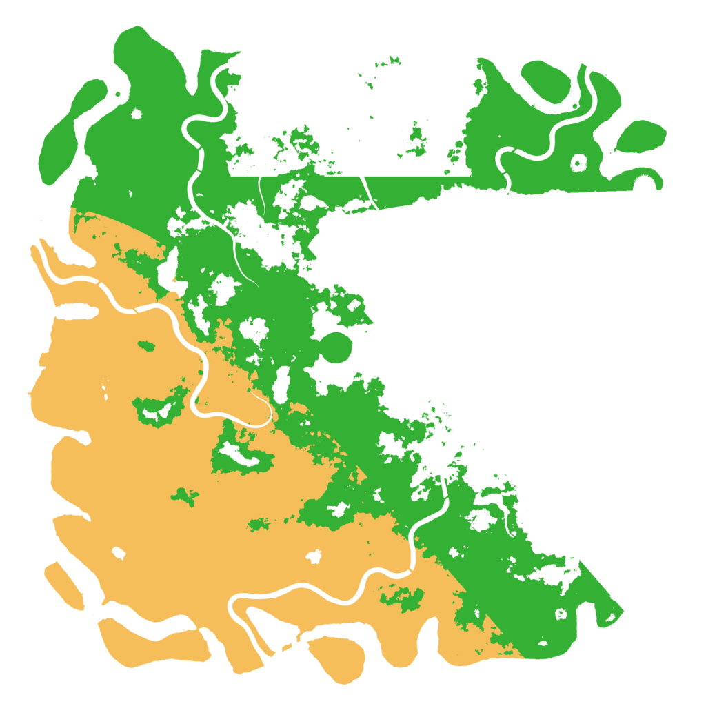 Biome Rust Map: Procedural Map, Size: 6000, Seed: 1877926642