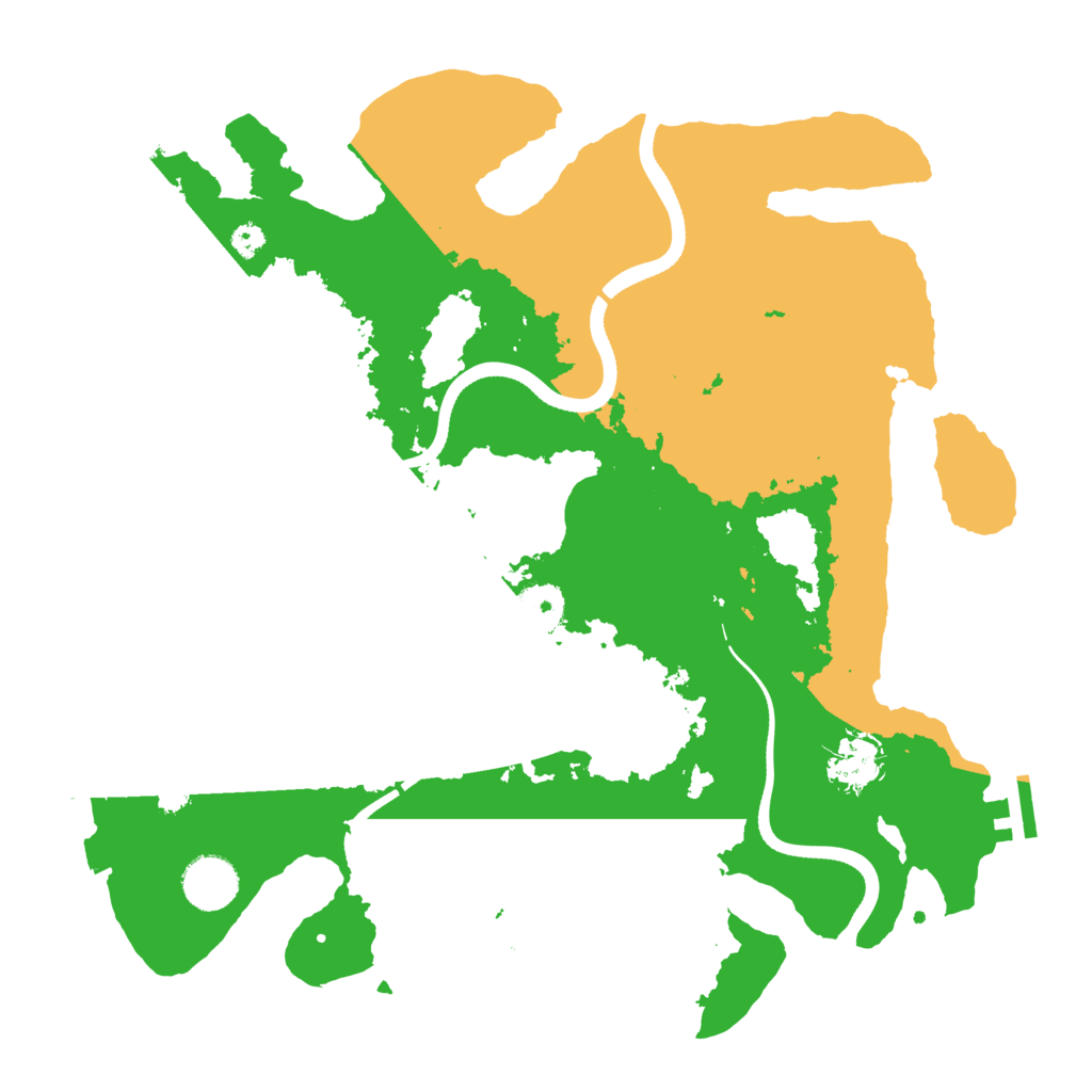 Biome Rust Map: Procedural Map, Size: 3500, Seed: 26263722