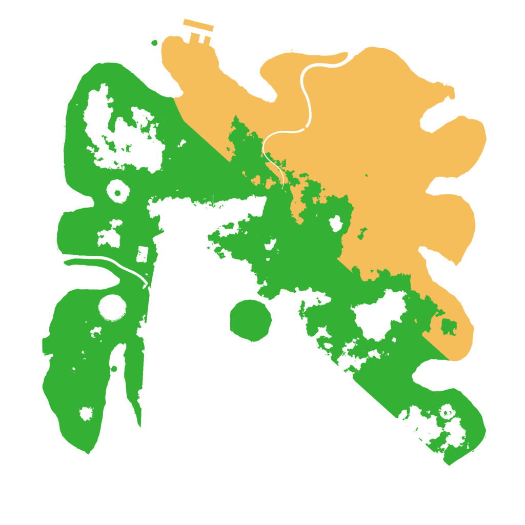 Biome Rust Map: Procedural Map, Size: 3500, Seed: 103102791