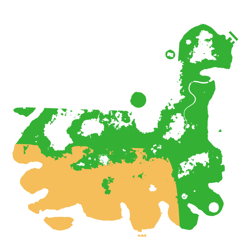 Biome Rust Map: Procedural Map, Size: 4300, Seed: 96277295