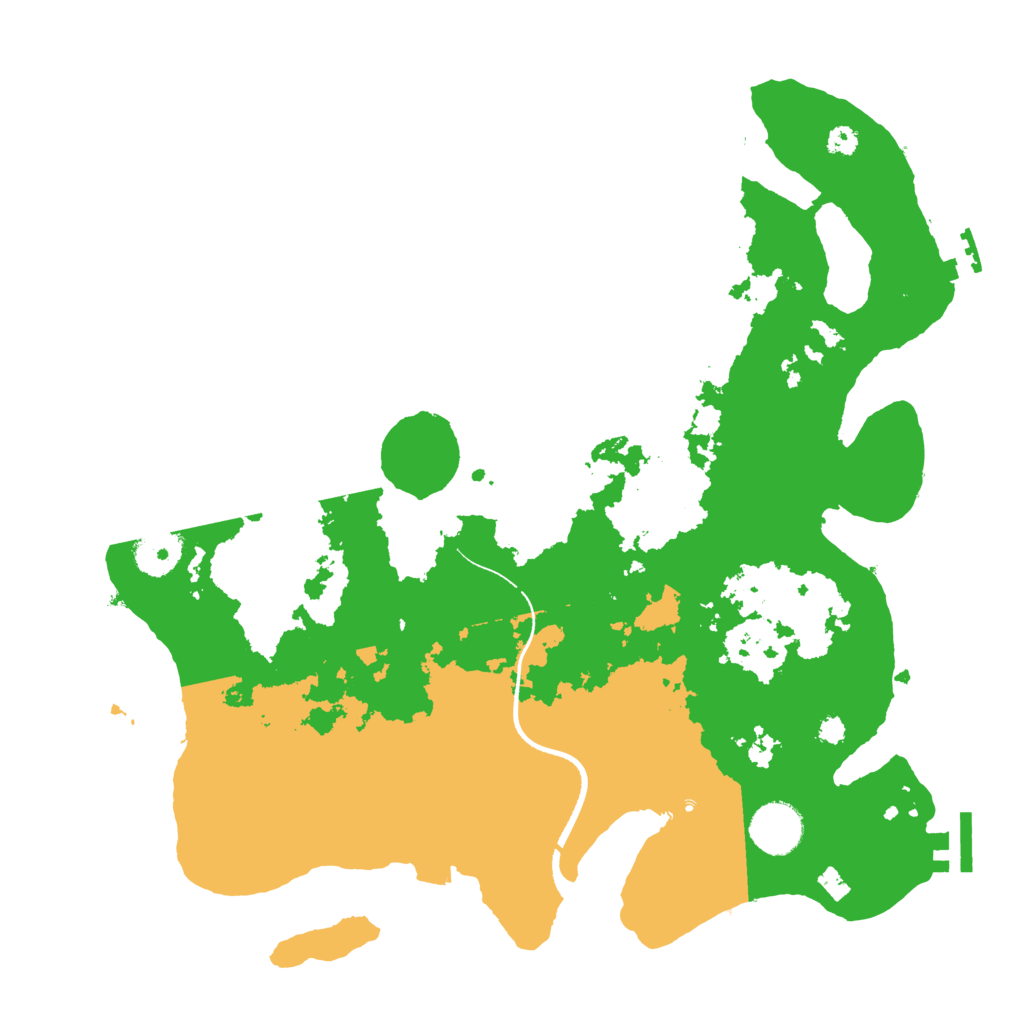 Biome Rust Map: Procedural Map, Size: 3450, Seed: 39085648