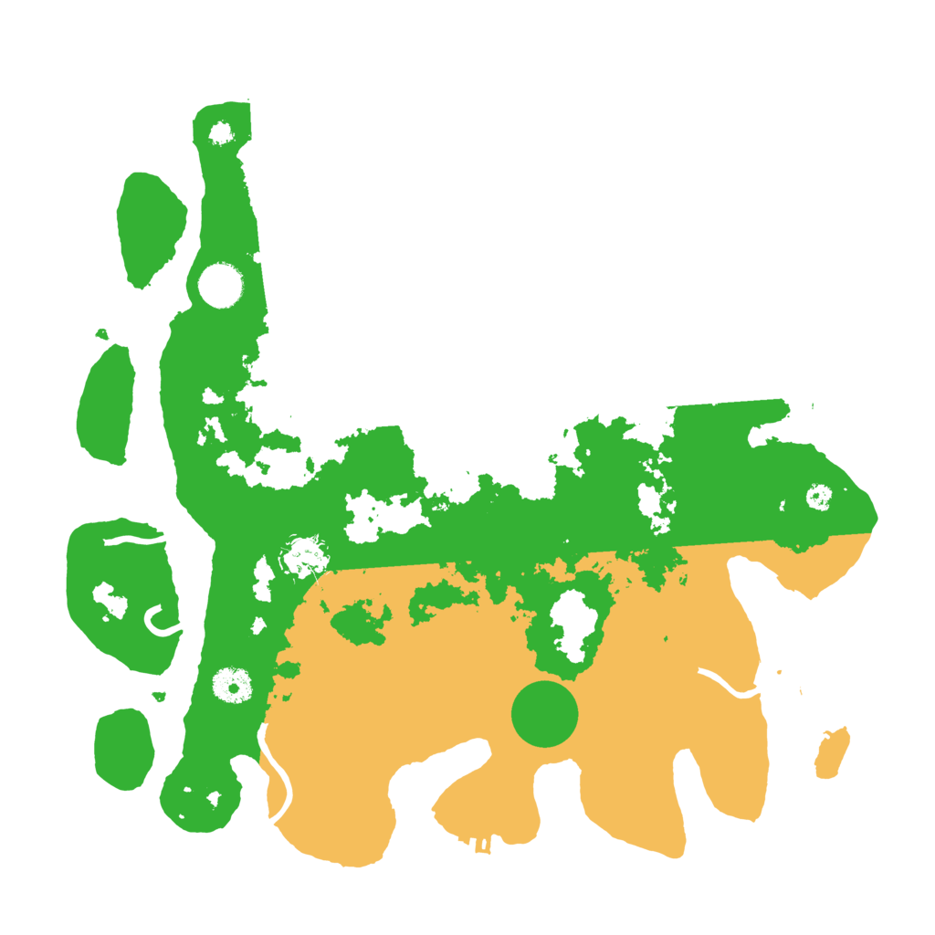 Biome Rust Map: Procedural Map, Size: 3700, Seed: 61328083