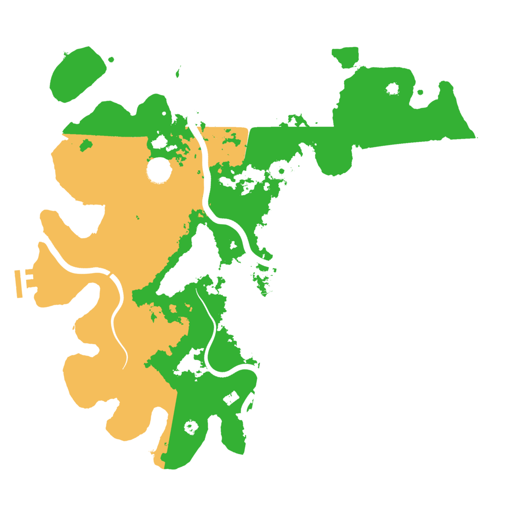 Biome Rust Map: Procedural Map, Size: 3700, Seed: 32877695