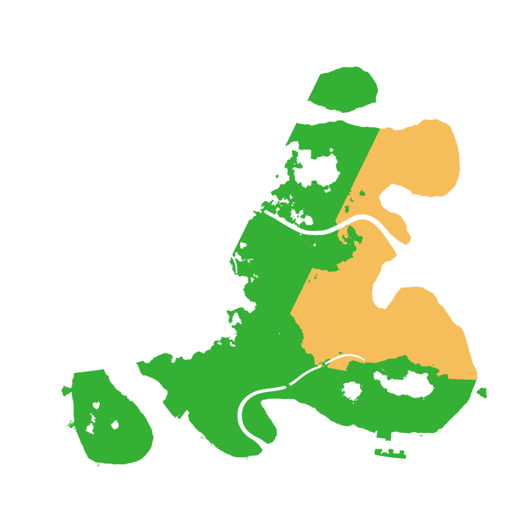 Biome Rust Map: Procedural Map, Size: 2500, Seed: 722852802