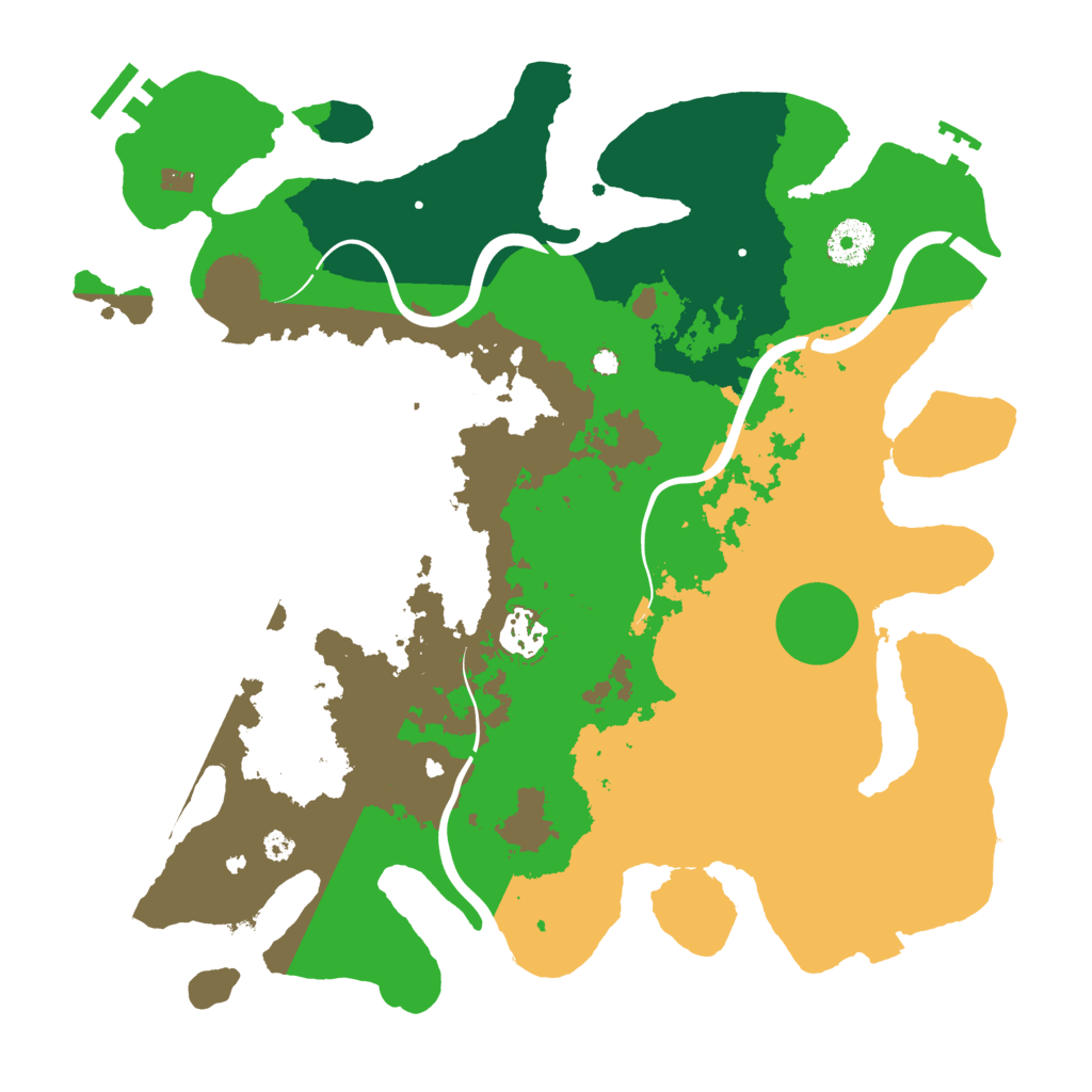 Biome Rust Map: Procedural Map, Size: 3500, Seed: 1080297211