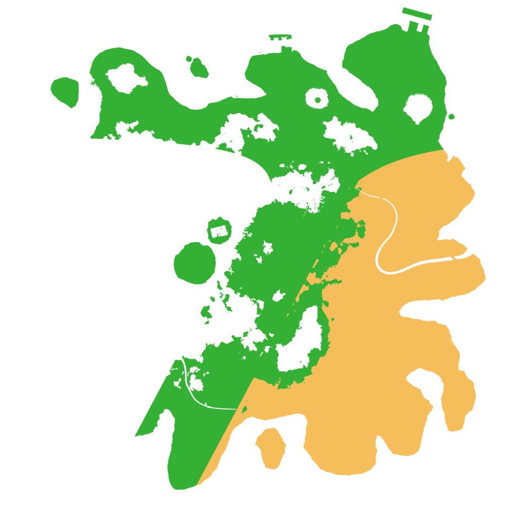 Biome Rust Map: Procedural Map, Size: 3500, Seed: 55323
