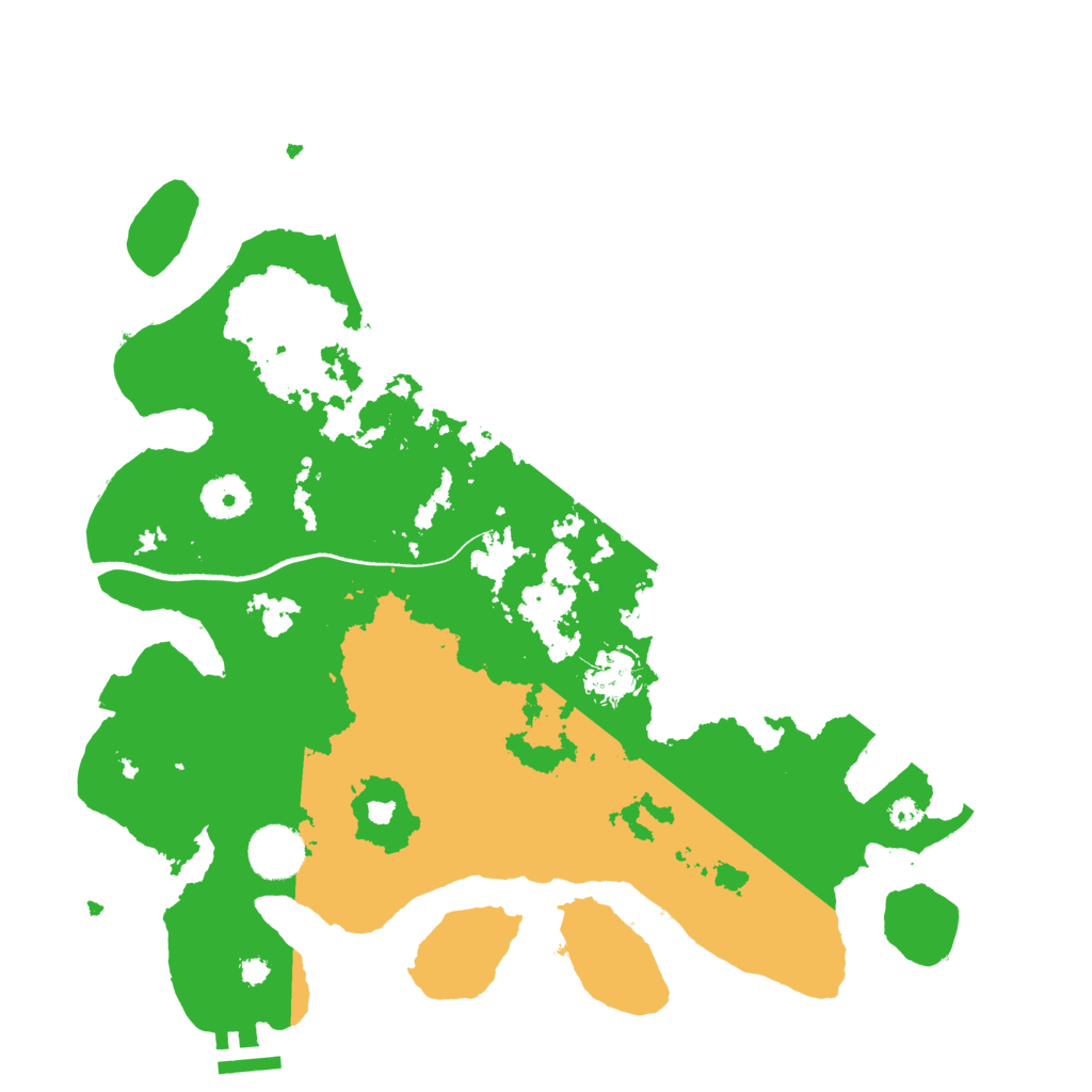 Biome Rust Map: Procedural Map, Size: 3500, Seed: 128465846