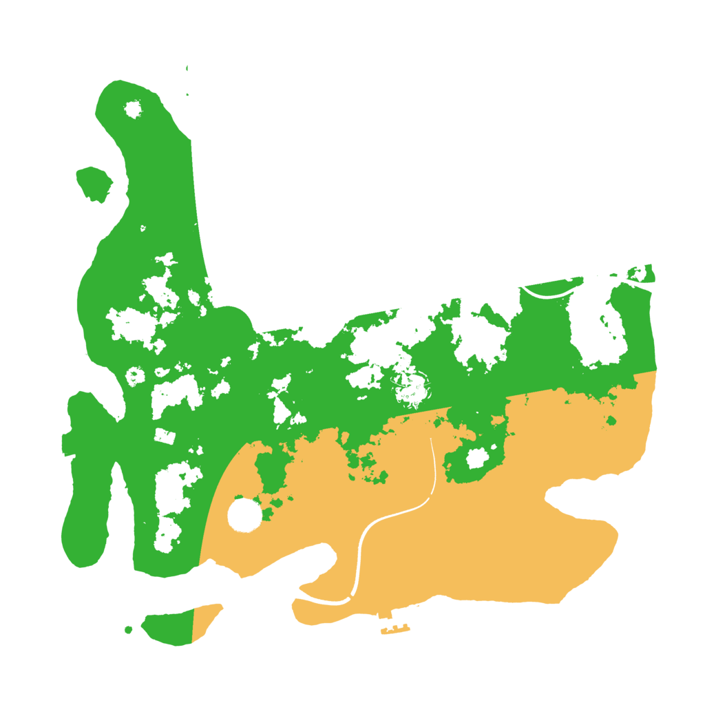 Biome Rust Map: Procedural Map, Size: 3700, Seed: 358121338